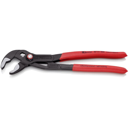 Knipex COBRA QUICKSET ÁLLÍTHATÓ CSŐFOGÓ 250MM, - KN 87 21 250 1