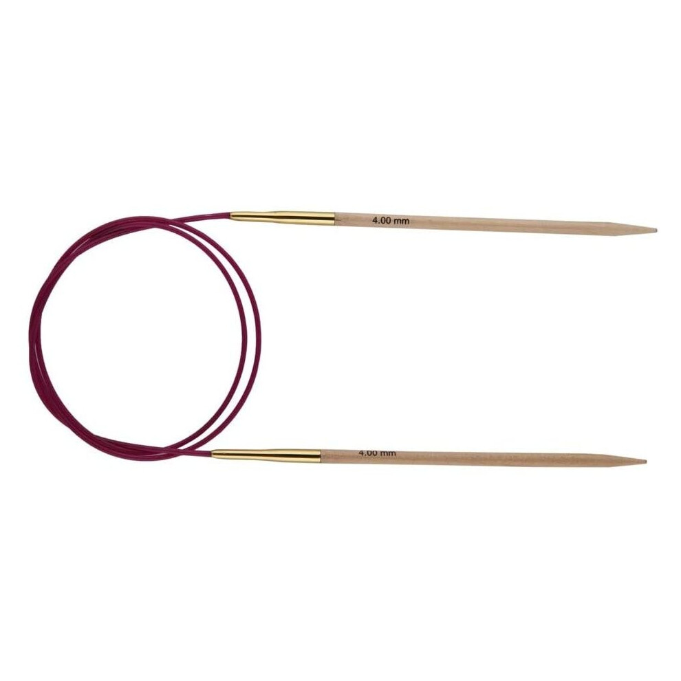 Knitpro 80 Cm X 6 Mm Basix Fixed Circular Needles, Birch