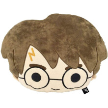 Harry Potter Official Plush Cushion, 16 Inches, Brown, 14.5 x 16 inches