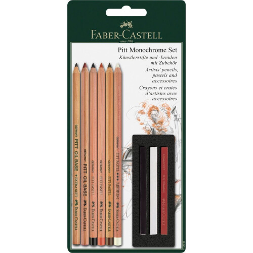 Faber-Castell Pitt Monochrome Set Blister CARDED