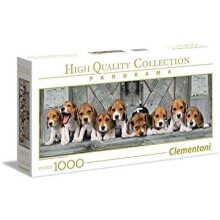 Clementoni - 39435 - Collectie Panoramapuzzel voor volwassenen en kinderen - Beagles - 1000 stukjes