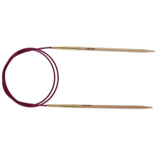 KnitPro 80 cm x 7 mm Basix Fixed Circular Needles, Birch