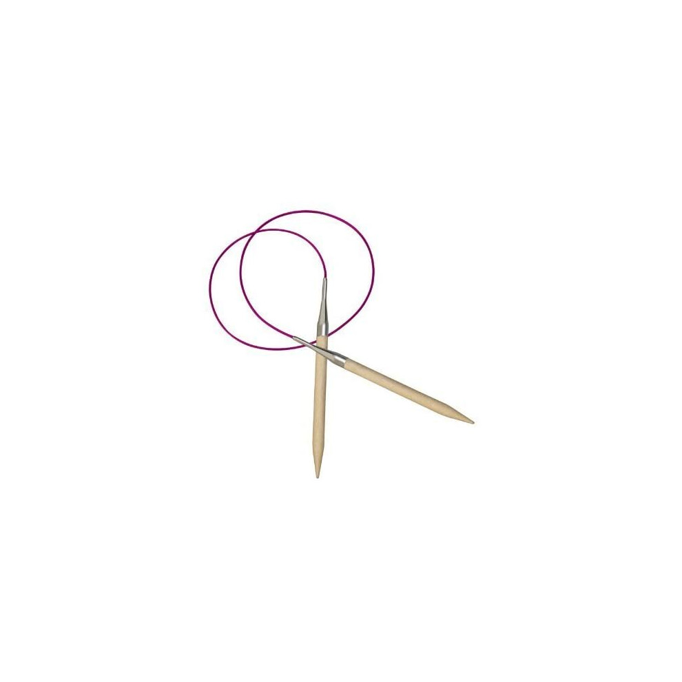 Knitpro 80 Cm X 25 Mm Basix Fixed Circular Needles, Birch