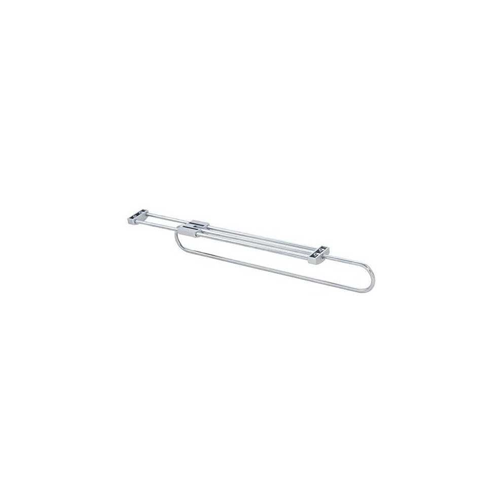 Emuca 7085225 Wardrobe Pull Out Clothes Hanger Rail Organizer Rack, Lenght 400Mm