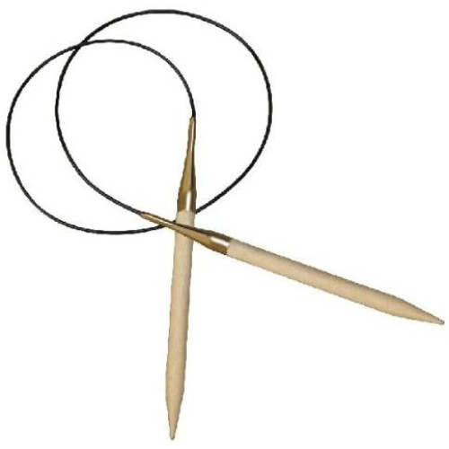 KnitPro 150 cm x 25 mm Basix Fixed Circular Needles, Birch