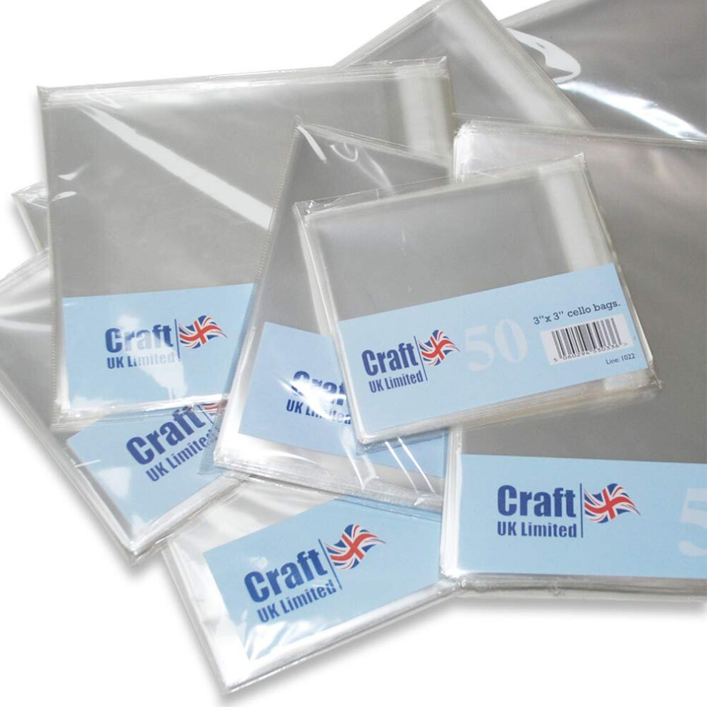 Craft Uk 794 6X6 50 Cello Bags