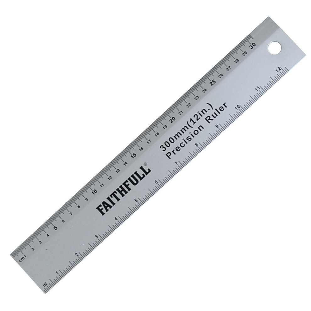 Faithfull RULE300 300mm/ 12-inch Aluminium Rule