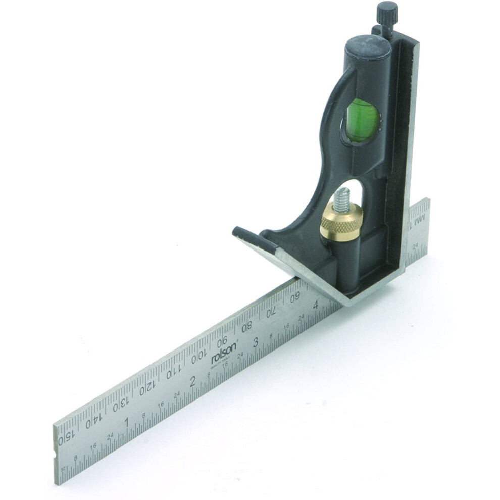 Rolson Mini Combination Square, 150 mm