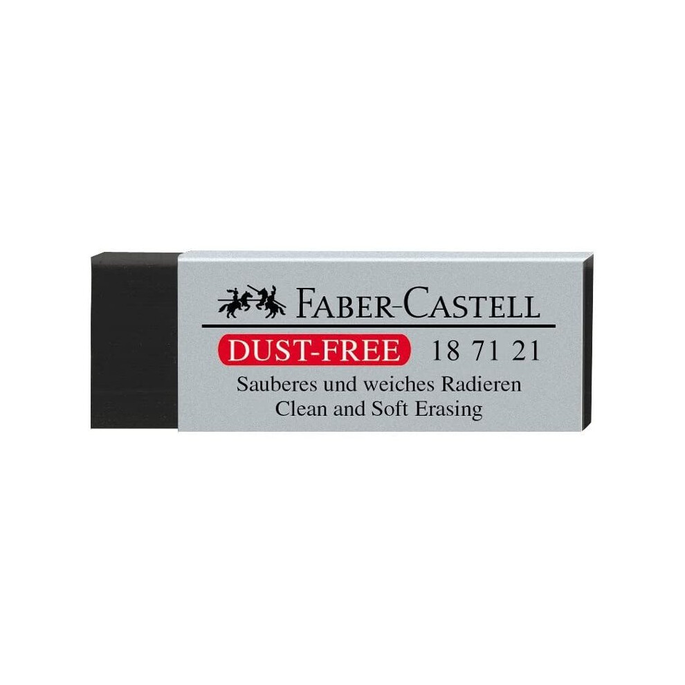 Faber-Castell 187121Â Dust-Free Rubber, Plastic, Black