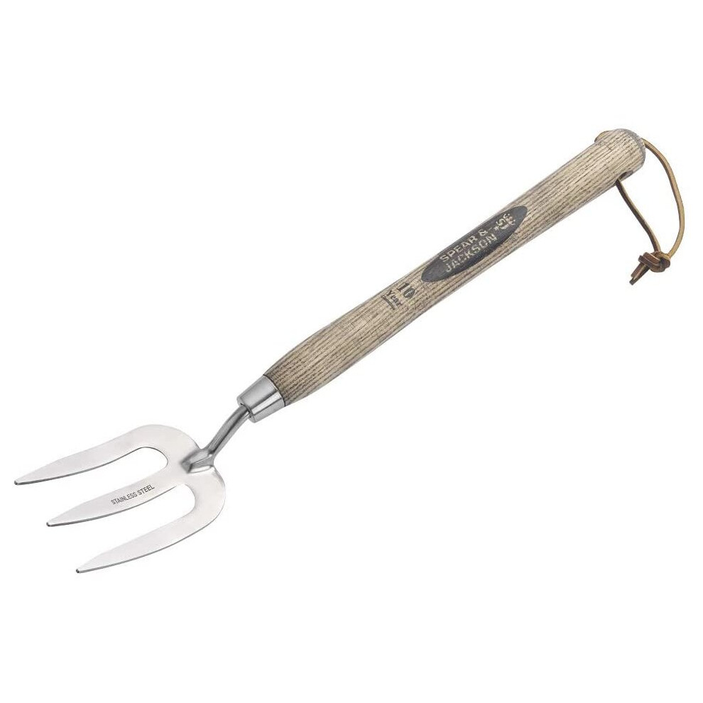 Spear & Jackson 5110WF Traditional Stainless Steel, Long Handled Weed Fork, 12-inch