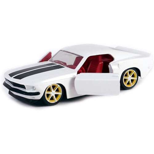 Jada Jada JA99517 1:32 Roman's 1969 Ford Mustang Fastback-White 1