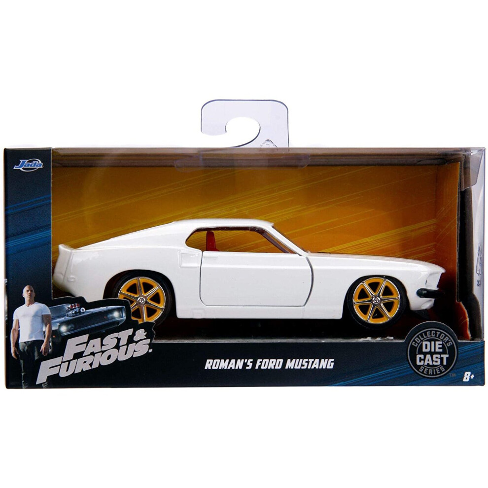 Fast and Furious Romans Ford Mustang White 1:32 Scale Jada 99517