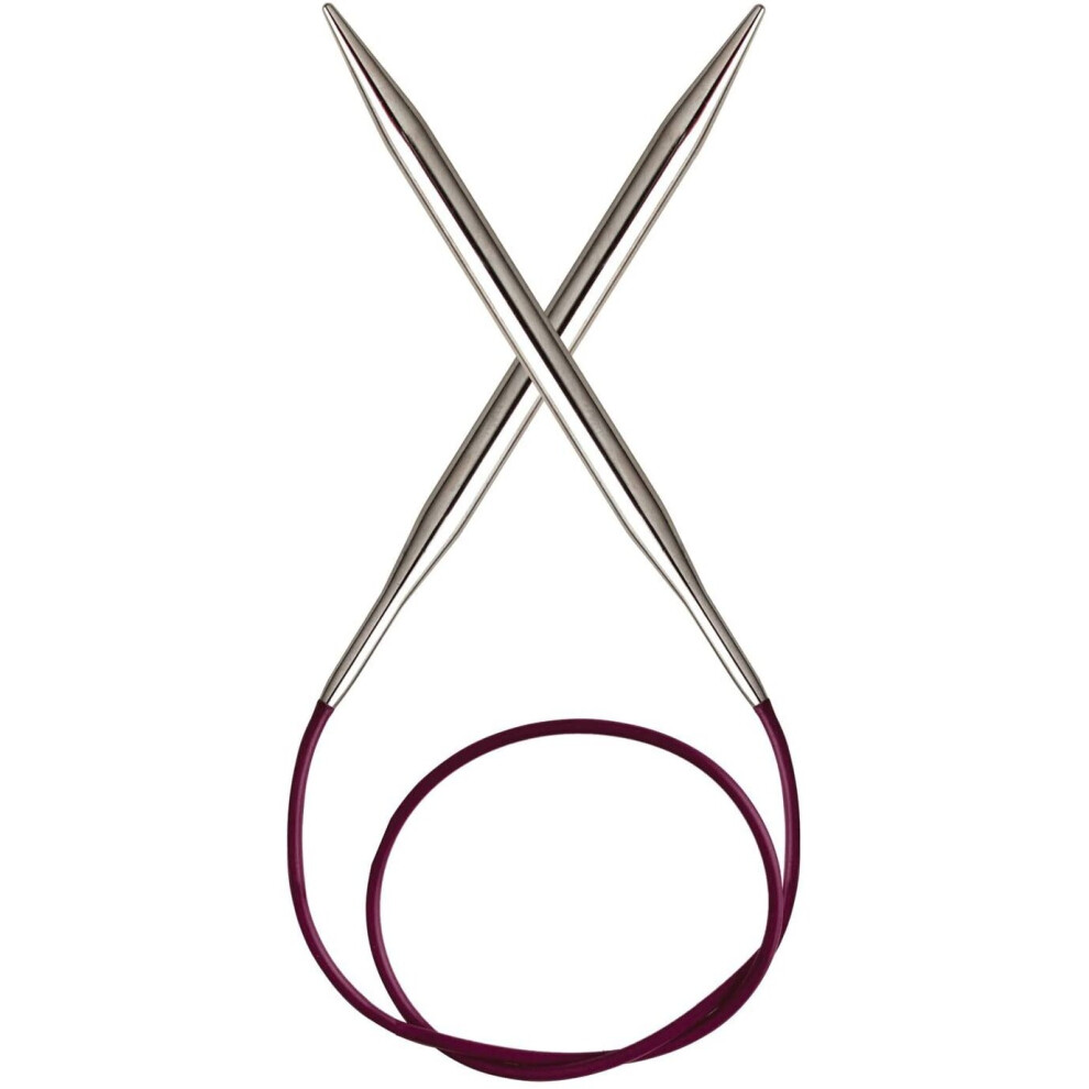 Knitpro Silver 80 Cm X 6.5 Mm Nova Fixed Circular Needles,
