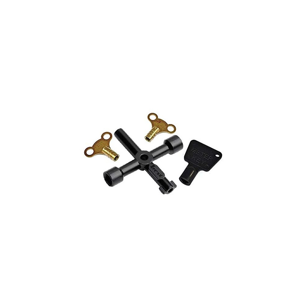 Merriwayâ® Bh00936 Workshop Assortment Of Radiator And Meter Utility Keys - Pack Of 4 5013249325006