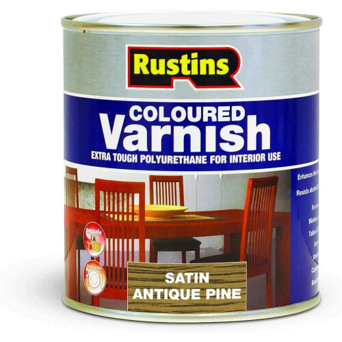 Rustins Rustins POSA250 250ml Poly Varnish - Satin Antique Pine