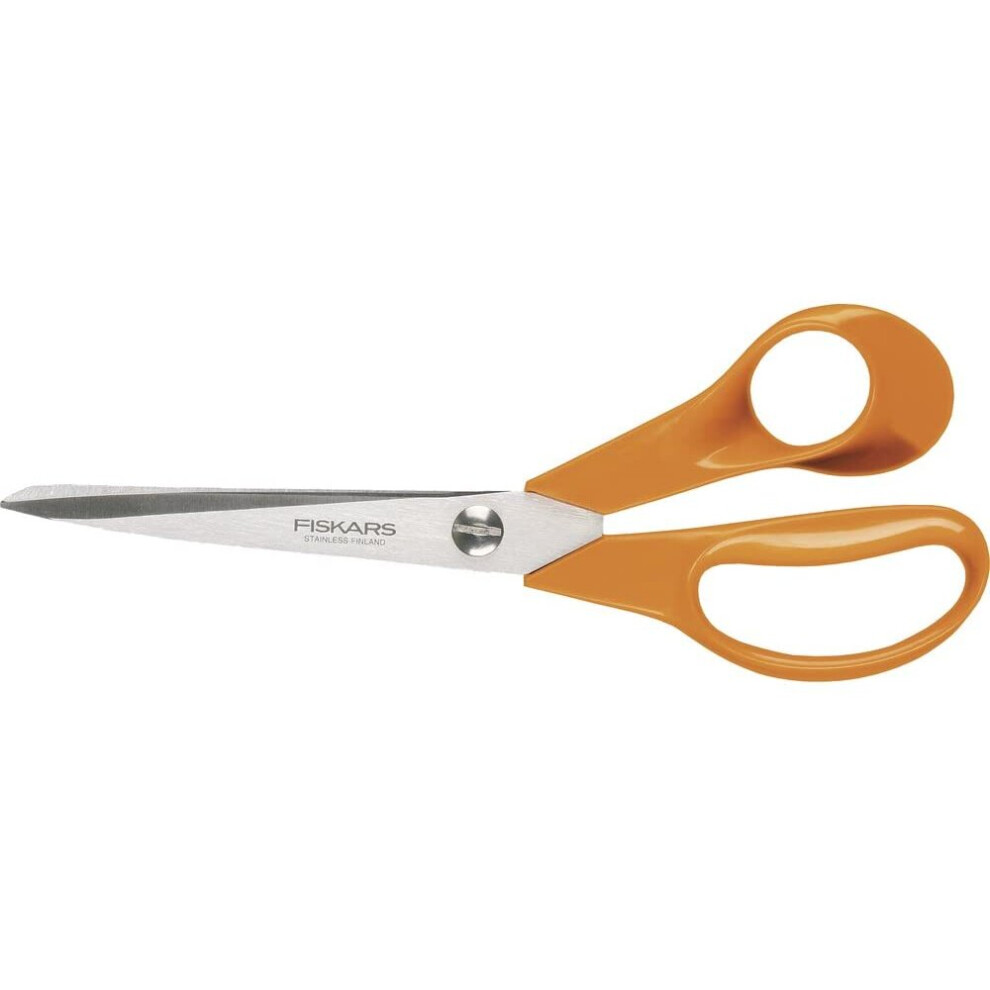 Fiskars Universal Scissors for Crafts, Sewing and Office Work, Length: 21 cm, For Right-handed Users, Orange, 1005148
