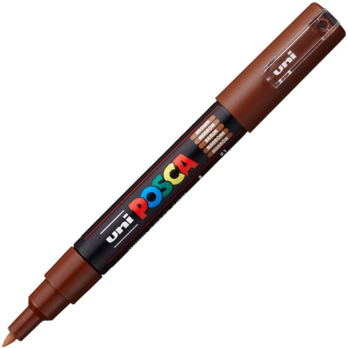 Uni-Ball Uni-Ball Posca Extra Fine Bullet Tip Marker - Brown 1