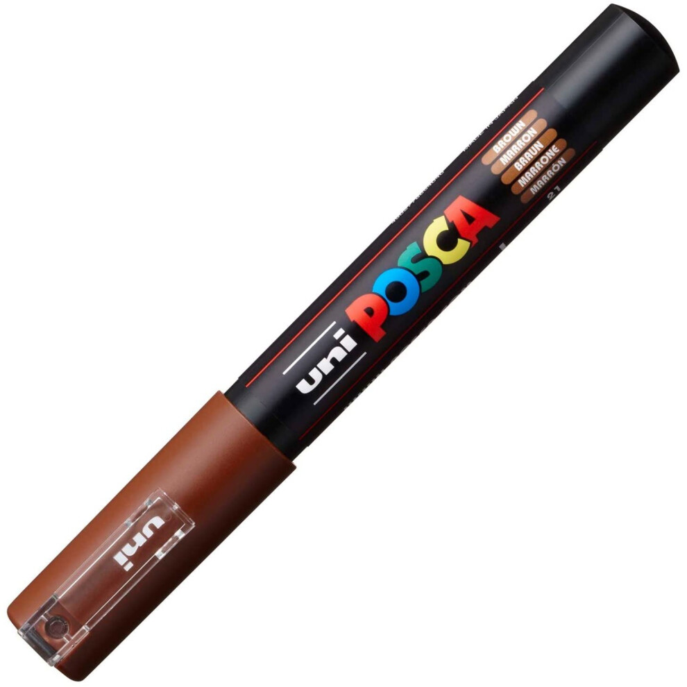 Uni-Ball Posca Extra Fine Bullet Tip Marker - Brown