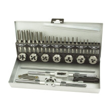 Brüder Mannesmann M53250-B Thread Cutting Tool Set, 32 Pieces
