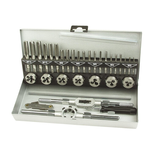 Brüder Mannesmann M53250-B Thread Cutting Tool Set, 32 Pieces