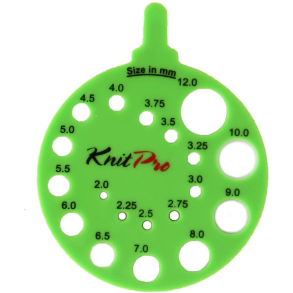 Knitpro Round Needle Size Gauge, Envy Green-image