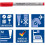 Staedtler Staedtler 315 WP8 Lumocolor Universal Non Permanent Medium Pens - Assorted Colours 6
