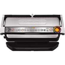 Tefal GC722D40 Optigrill Plus X-Large Grill con 9 ajustes automáticos y sensor de cocción, acero inoxidable, placas extraíbles antiadherentes