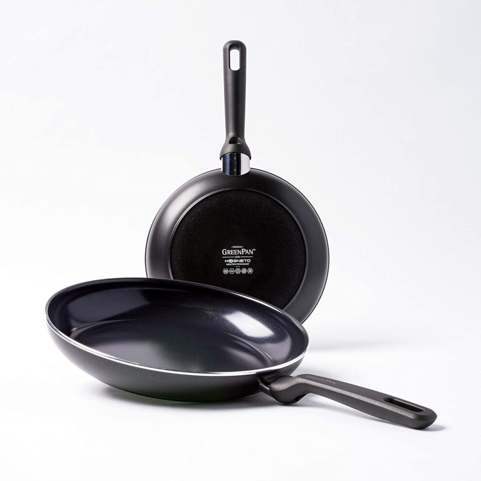 GreenPan CC001663-001 Memphis Pan Set, Black