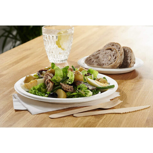 Caterpack Enviro Wooden Knives | 100 Pack | Size: 6.25' 1