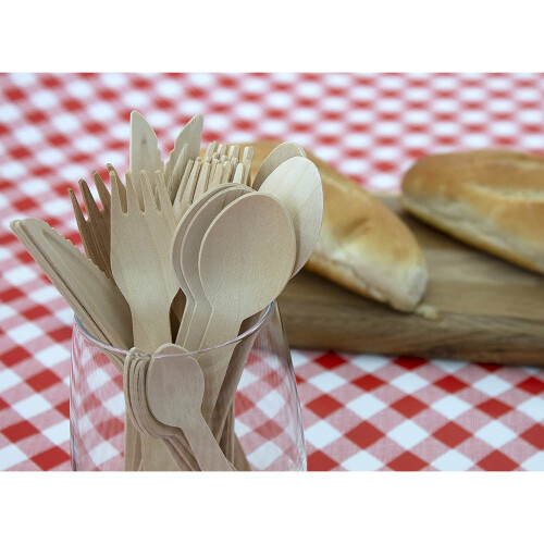 Caterpack Enviro Wooden Knives | 100 Pack | Size: 6.25' 2