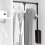 Emuca 7086213 Pull-Down Hanging Wardrobe Rail, Adjustable 600-830mm, Moka Painted Finish 2