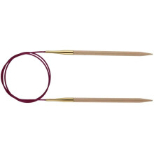 KnitPro 40 cm x 5 mm Basix Fixed Circular Needles, Birch