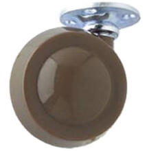 Merriway® BH01545 Shepherd Type Metal Wheel Castors Casters, Plate Fix, 50mm (2 inch) Dia. - Pack of 2