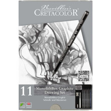 Cretacolor 204 30 Monolith Set 11 Pieces with Eraser and Sharpener
