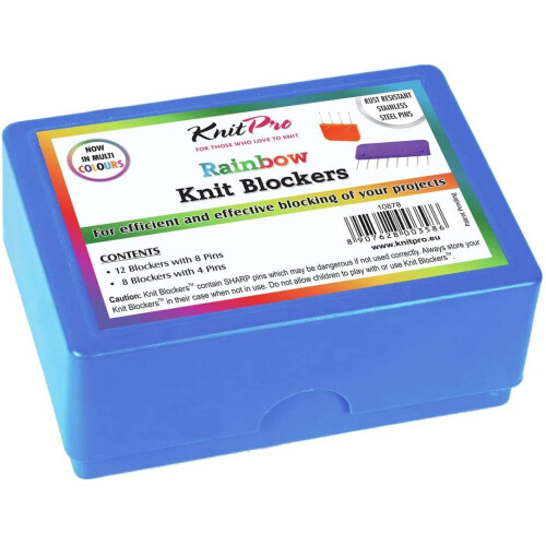 KnitPro Rainbow Knit BLOCKERS PK20, Assorted