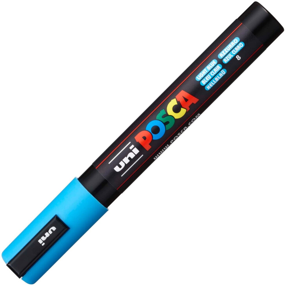 Uni-Ball Posca Medium Bullet Tip Marker - Light Blue