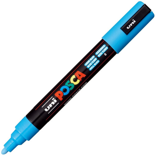 Uni-Ball Uni-Ball Posca Medium Bullet Tip Marker - Light Blue 1
