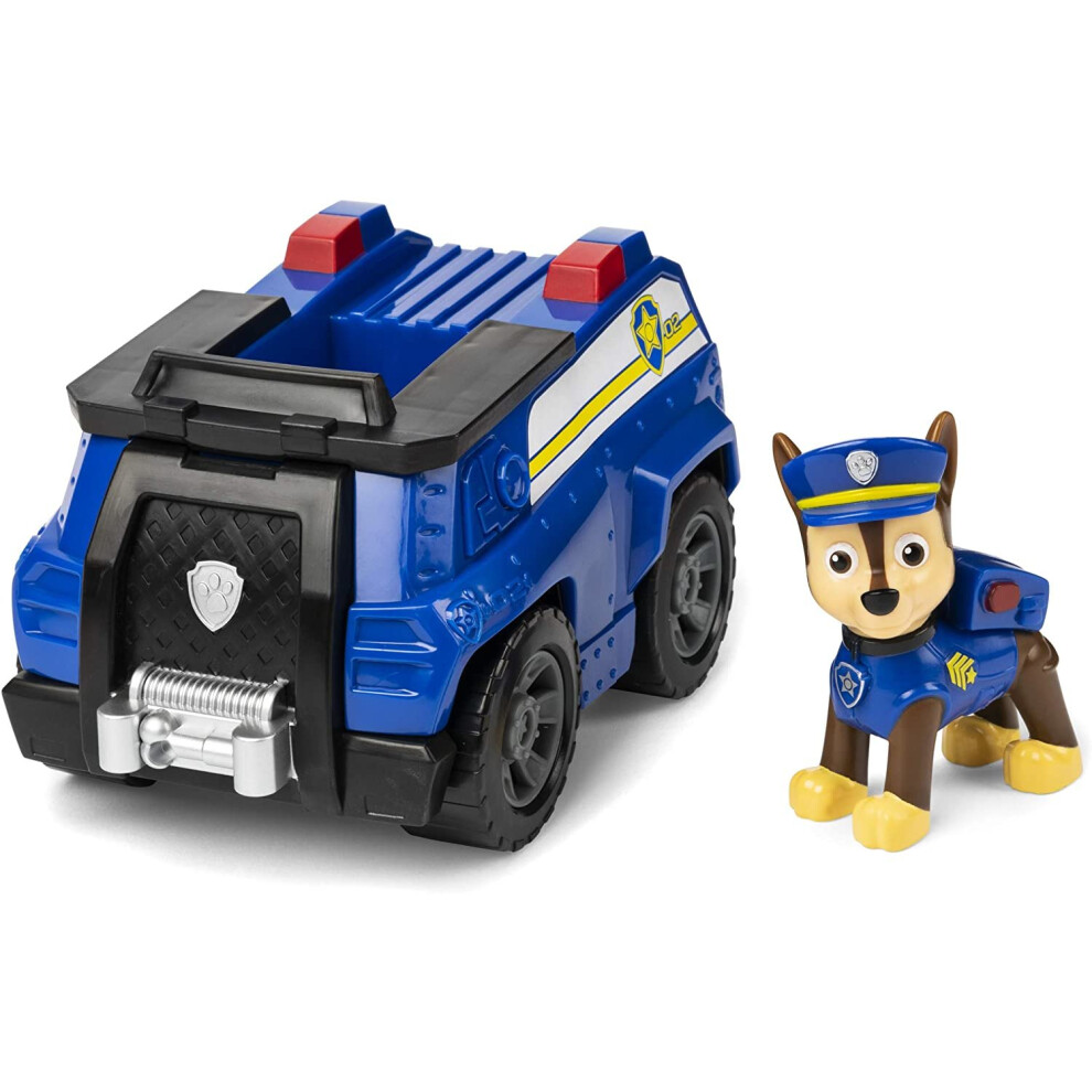 Paw Patrol 6054118 ChaseÂs Patrol Cruiser Vehicle with Collectible Figure, for Kids Aged 3 Years and Over, Multicolored