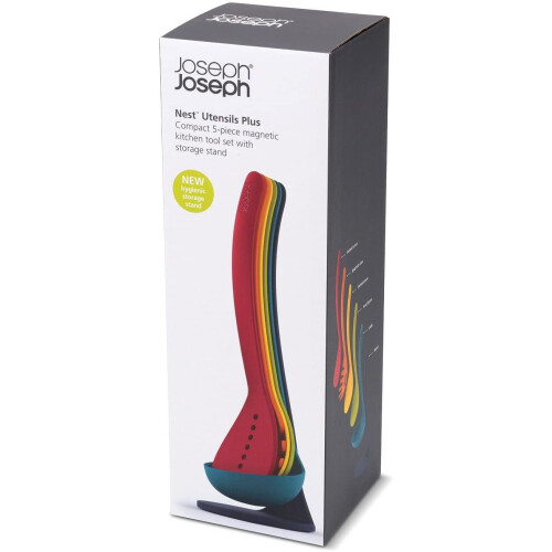 Joseph Joseph Joseph Joseph Nest Utensils Plus Set, Classic - Multi-Colour, 5 Piece Set 2
