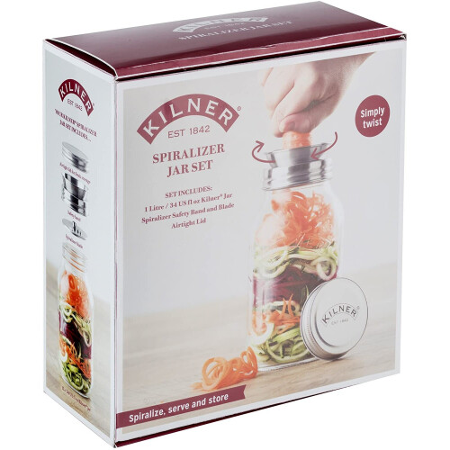 Kilner Kilner Spiralizer Jar Set, 1L 1