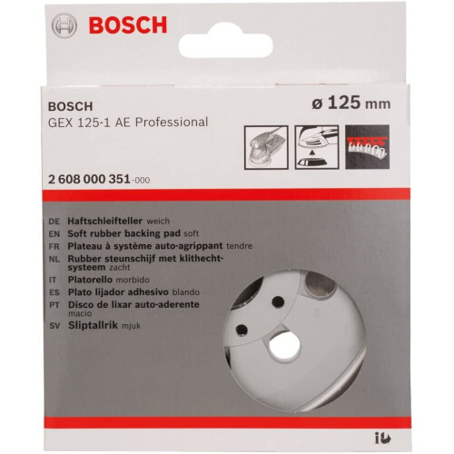 Bosch Bosch 2608000351 Sanding Plate for Bosch GEX 125-1 AE Professional - Extra Soft 2