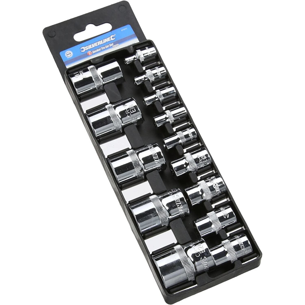 Silverline 675072 Socket Torx Ext E4-E24 - Set of 14