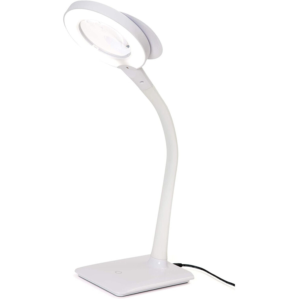 Purelite CFPL8289 Magnifying Desk LED Lamp - White