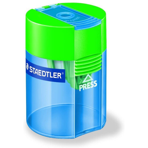 Staedtler Staedtler Round tub single sharpener 511 006 asst colours pack 10 2