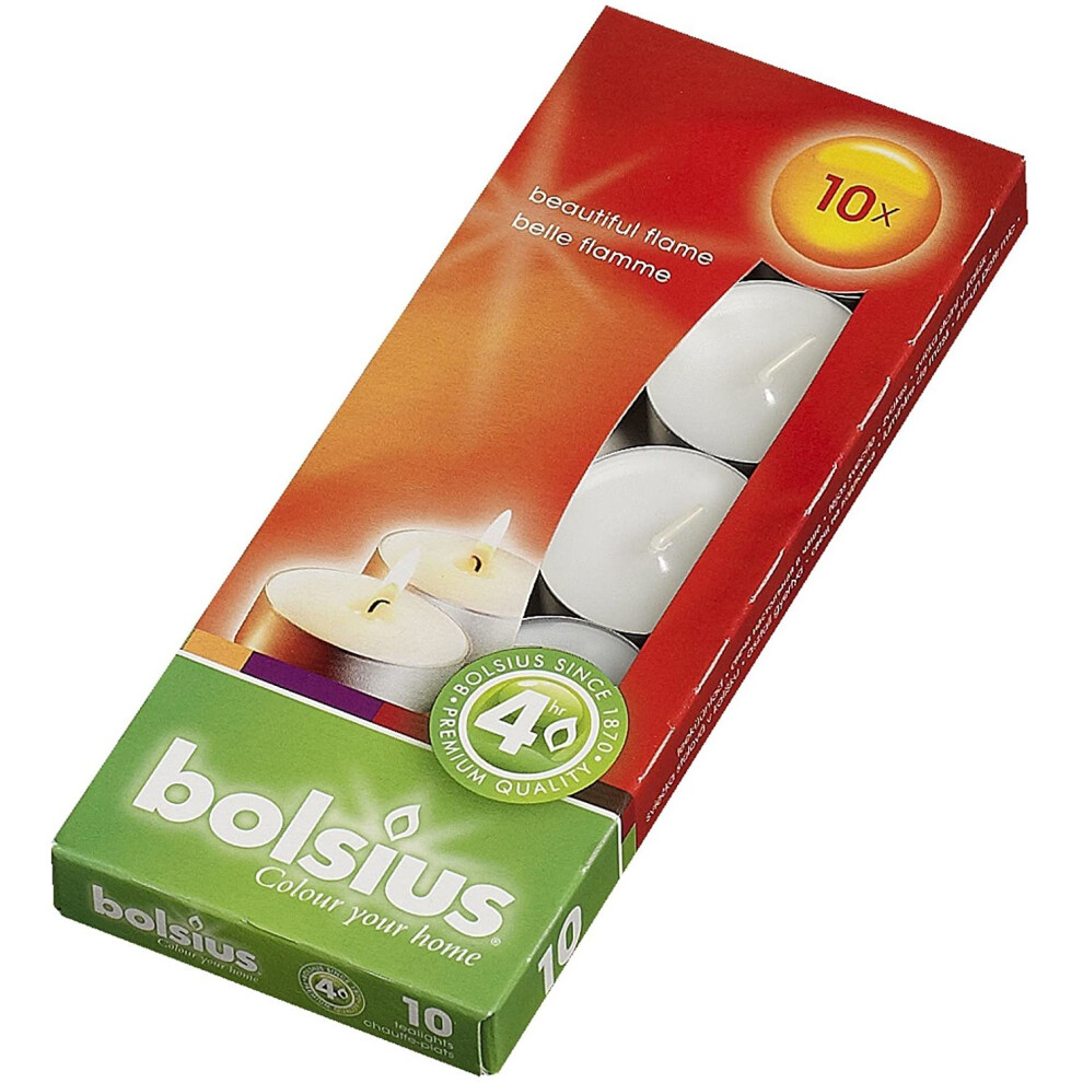 Bolsius  4 hour burning Tealights, 'Box 10'-image-OPC-P5W5X8Z-NEW