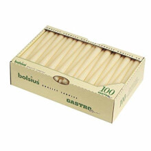 Bolsius 103400335505 Tapered Candle Ivory, 10', Cream (Pack of 100)