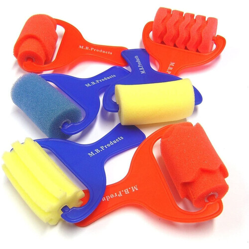 Sponge Paint Rollers - Set of 6 1