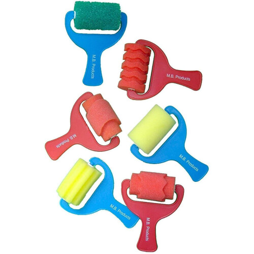 Sponge Paint Rollers - Set of 6 2