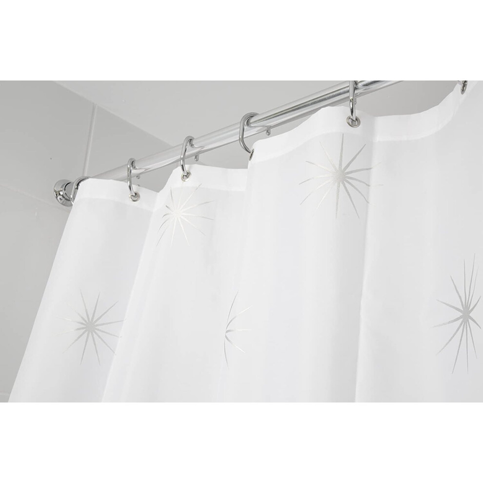 Croydex Stellar Water-Resistant Textile Shower Curtain