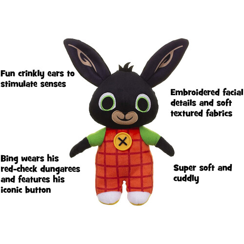 Bing Bing 3521 Bunny Soft Toy with Crinkly Ears, 21Cm 1